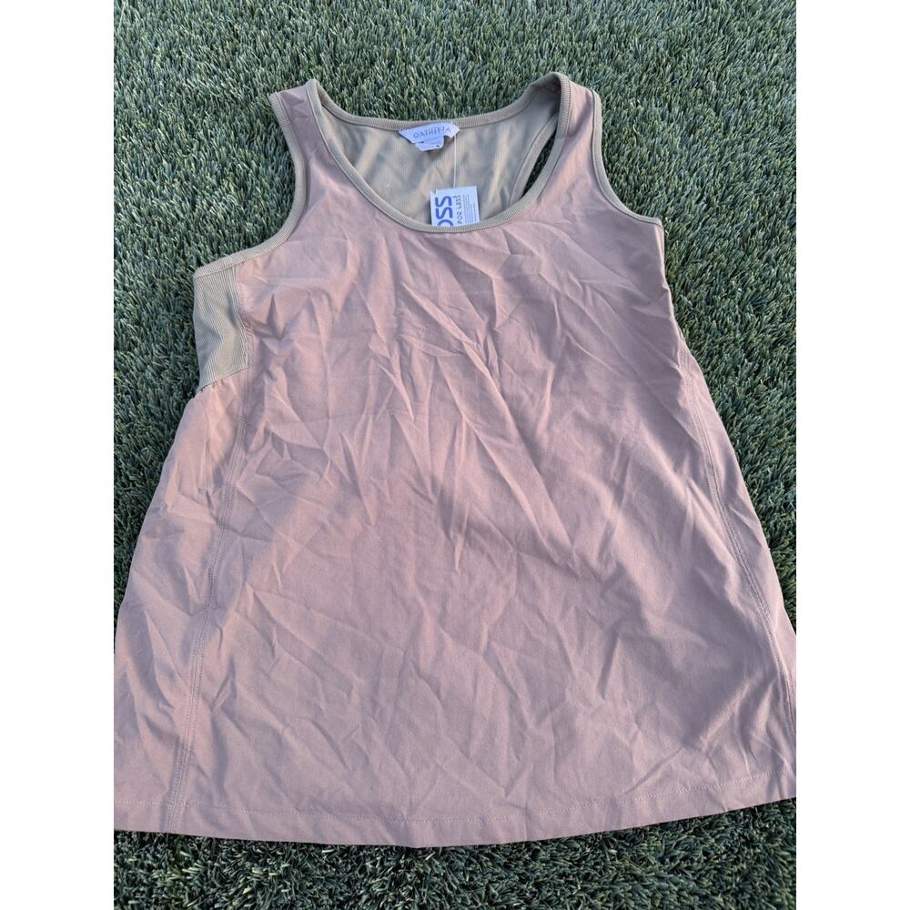 Athleta women's activewear‎ tank top Green And Beige size Medium NEW